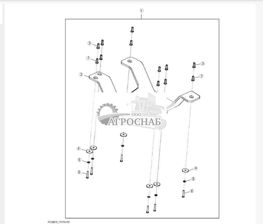 Комплект полного ограждения приводного вала MFWD 